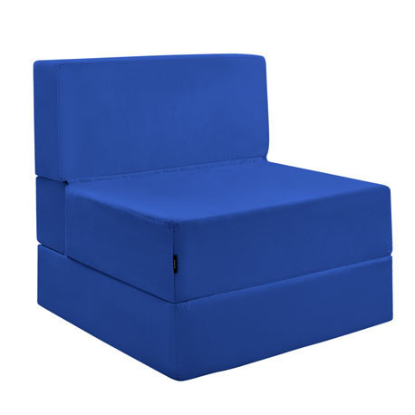 Puff Cama Convertible y Plegable – Antelina – Color Azul