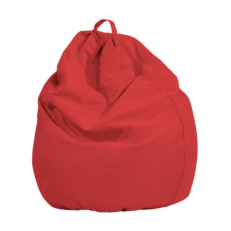 Puf Pera XL – Antelina – Color Rojo
