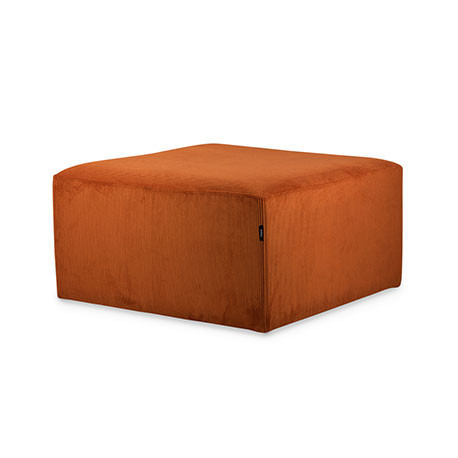 Puf Cuadrado Cube 75x75 – Pana – Color Naranja